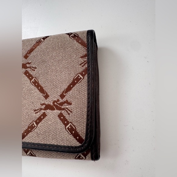 Longchamp Logo Canvas Wallet - Picture 3 of 9